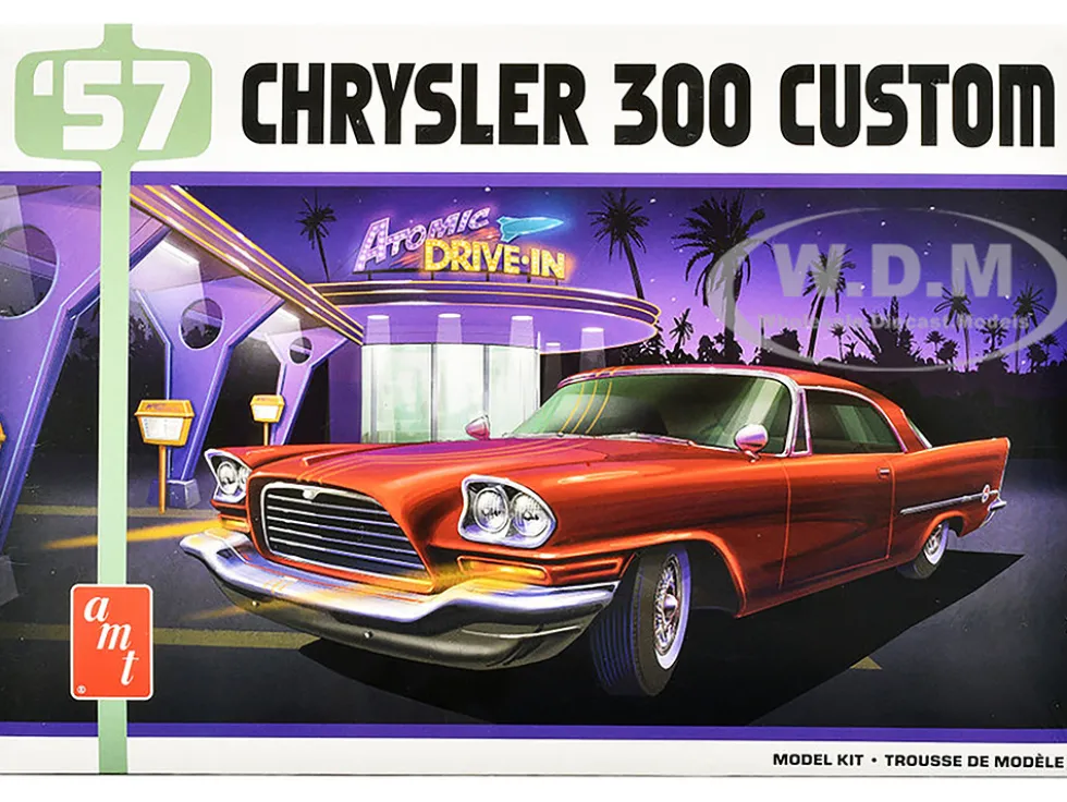 Skill 2 Model Kit 1957 Chrysler 300 Custom 1/25 Scale Model by AMT