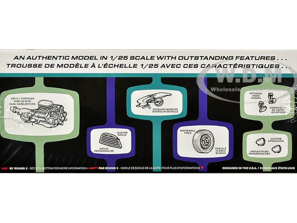 Skill 2 Model Kit 1957 Chrysler 300 Custom 1/25 Scale Model by AMT
