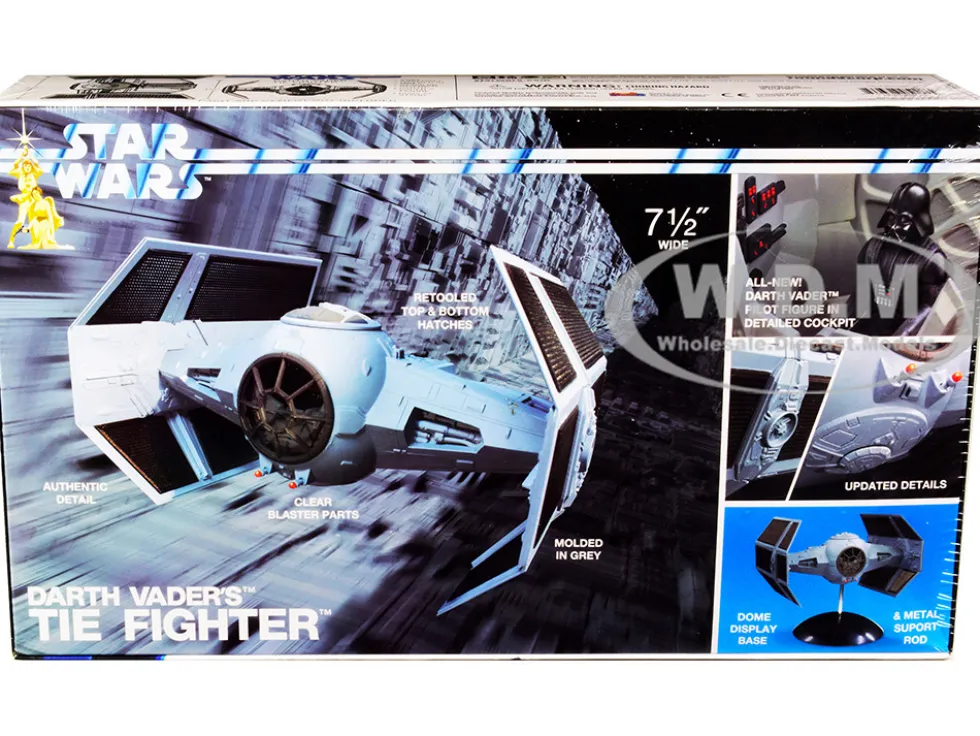 Skill 2 Model Kit Darth Vader's Tie Fighter Star Wars Episode IV A New Hope 1977 Movie MPC MPC952