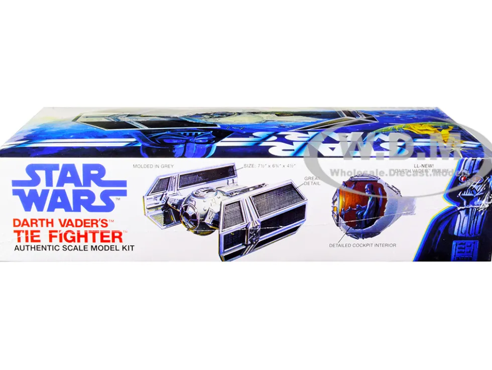 Skill 2 Model Kit Darth Vader's Tie Fighter Star Wars Episode IV A New Hope 1977 Movie MPC MPC952