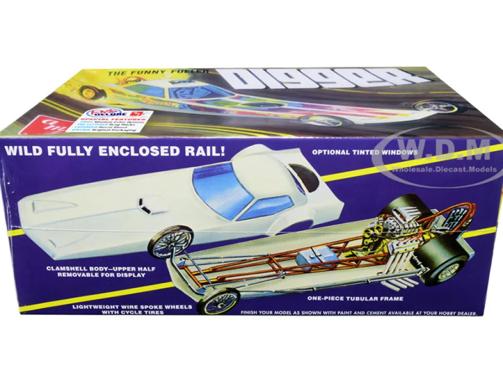 Skill 2 Model Kit Digger Dragster The Funny Fueler 1/25 Scale Model AMT AMT1154