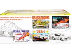 Skill 2 Model Kit Dodge Challenger Ramchargers Funny Car Legends of the Quarter Mile 1/25 Scale Model MPC MPC964