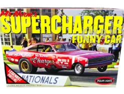 Skill 2 Model Kit 1969 Dodge Charger Funny Car Mr. Norm's Supercharger Legends of the Quarter Mile 1/25 Scale Model Polar Lights POL989
