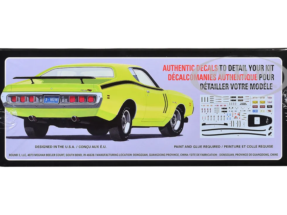 Skill 2 Model Kit 1971 Dodge Charger R/T 1/25 Scale Model by AMT