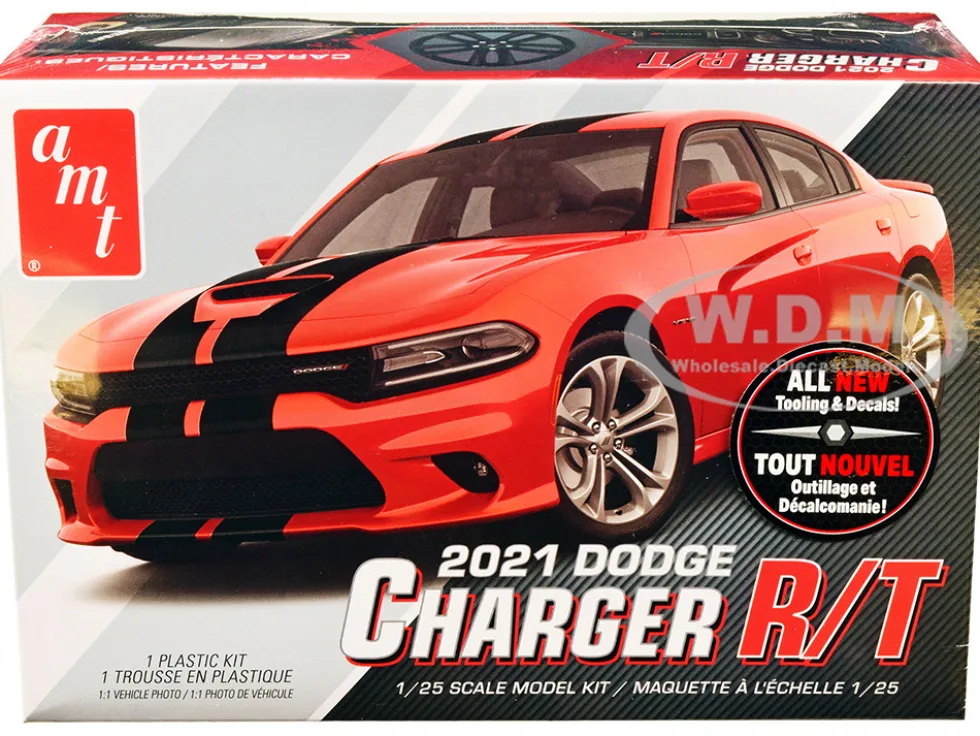 Skill 2 Model Kit 2021 Dodge Charger R/T 1/25 Scale Model AMT AMT1323M