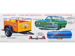 Skill 2 Model Kit 1968 Dodge Coronet Hardtop with Trailer 1/25 Scale Model by MPC