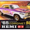 Skill 2 Model Kit 1965 Dodge Coronet 500 Hemi 2-in-1 Kit 1/25 Scale Model by AMT
