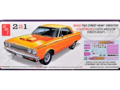 Skill 2 Model Kit 1965 Dodge Coronet 500 Hemi 2-in-1 Kit 1/25 Scale Model by AMT
