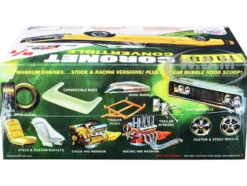 Skill 2 Model Kit 1968 Dodge Coronet R/T Convertible with Haul-Away Trailer 1/25 Scale Model MPC MPC978