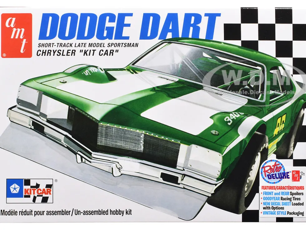 Skill 2 Model Kit Dodge Dart Sportsman Short Track "Kit Car" 1/25 Scale Model by AMT