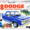 Skill 2 Model Kit 1978 Dodge D100 Pickup Truck Mini Bike 1/25 Scale Model MPC MPC901 M