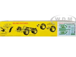 Skill 3 Model Kit 1966 Dodge L700 Truck with Flatbed Racing Trailer 1/25 Scale Model AMT AMT1368