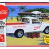 Skill 3 Model Kit 1980 Dodge Ram D-50 Pickup Truck Coca-Cola Four Bottle Crates 1/25 Scale Model AMT AMT1306M