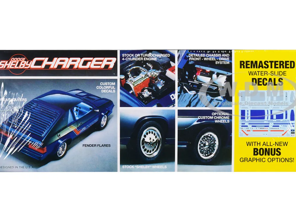Skill 2 Model Kit 1986 Dodge Shelby Charger 1/25 Scale Model MPC MPC987