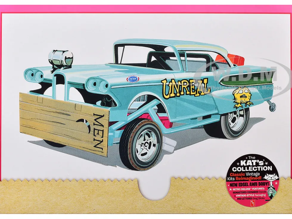 Skill 2 Model Kit 1958 Edsel Funny Car "Unreal" 1/25 Scale Model by AMT