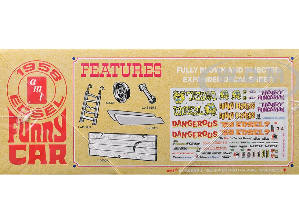 Skill 2 Model Kit 1958 Edsel Funny Car "Unreal" 1/25 Scale Model by AMT