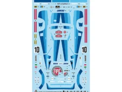 Skill 3 Model Kit Fiat 131 Abarth Rally #10 Winner Montecarlo Rally 1980 1/24 Scale Model Italeri 3662