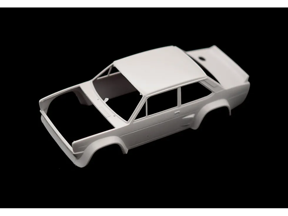 Skill 3 Model Kit Fiat 131 Abarth Rally #10 Winner Montecarlo Rally 1980 1/24 Scale Model Italeri 3662