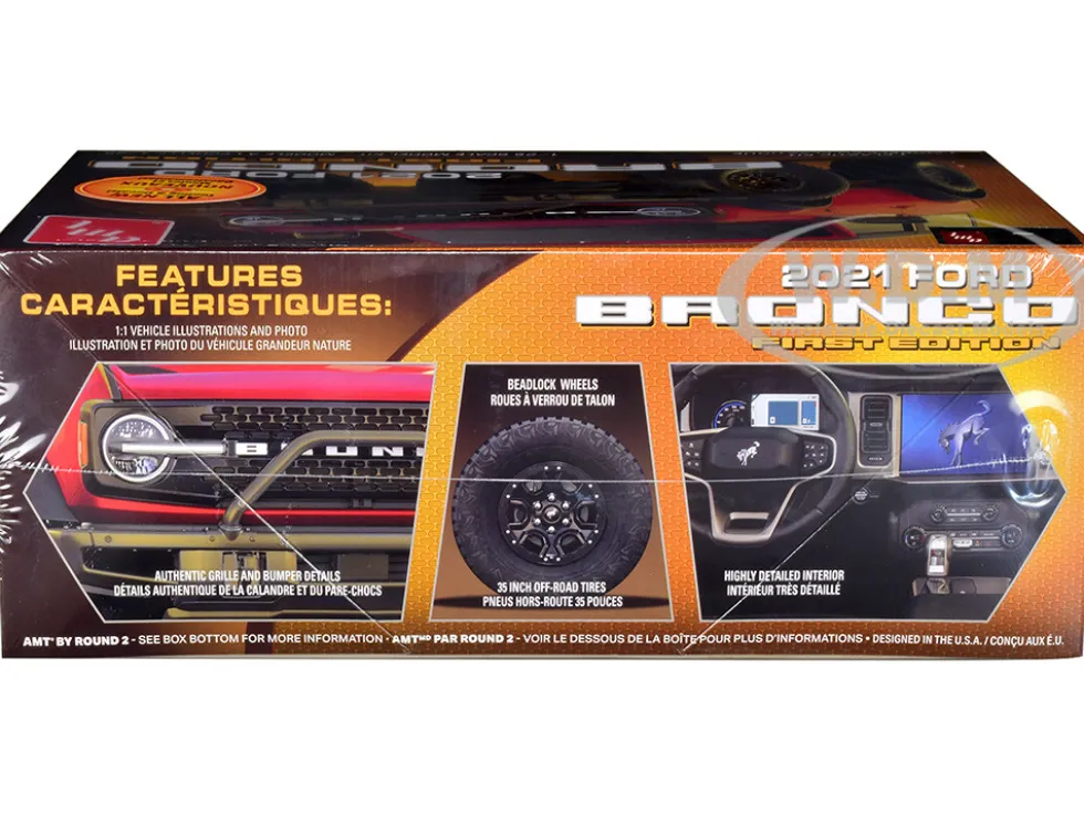 Skill 2 Model Kit 2021 Ford Bronco First Edition 1/25 Scale Model AMT AMT1343M