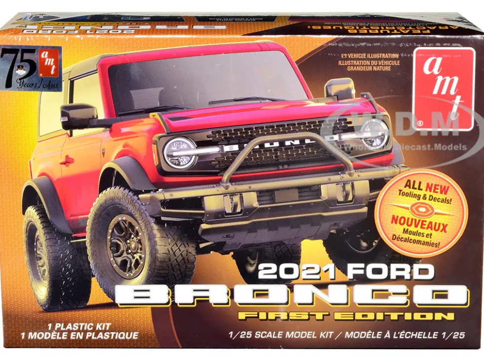 Skill 2 Model Kit 2021 Ford Bronco First Edition 1/25 Scale Model AMT AMT1343M