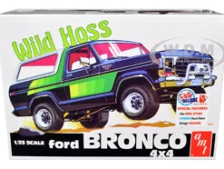 Skill 2 Model Kit Ford Bronco 4X4 Wild Hoss 1/25 Scale Model AMT AMT1304