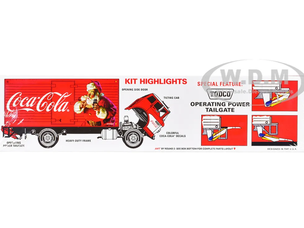Skill 3 Model Kit Ford C-600 City Delivery Truck "Holiday Hauler - Coca-Cola" 1/25 Scale Model by AMT