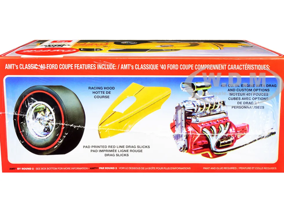 Skill 3 Model Kit 1940 Ford Coupe Coca-Cola 1/25 Scale Model AMT AMT1346M