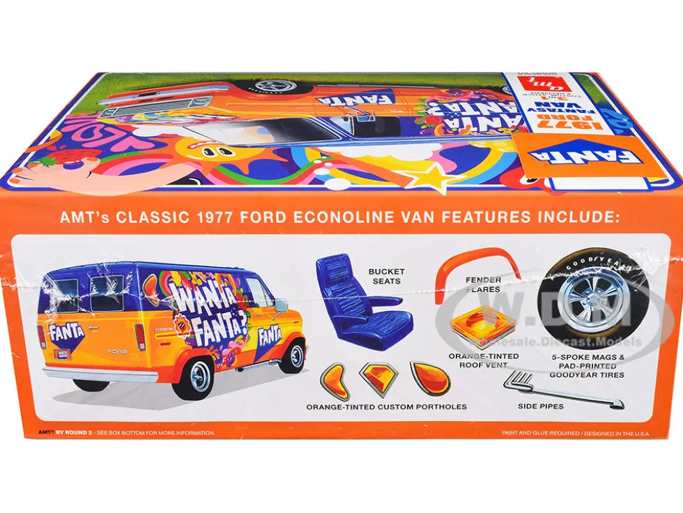 Skill 2 Model Kit 1977 Ford Custom Van "Fanta" 1/25 Scale Model by AMT