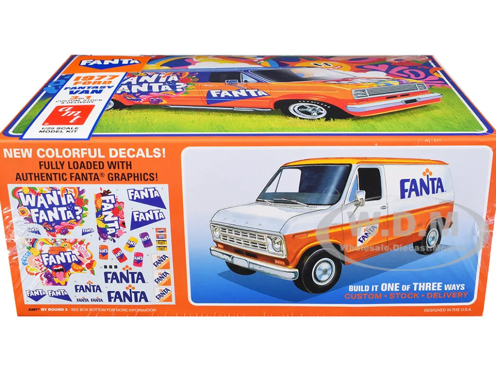 Skill 2 Model Kit 1977 Ford Custom Van "Fanta" 1/25 Scale Model by AMT