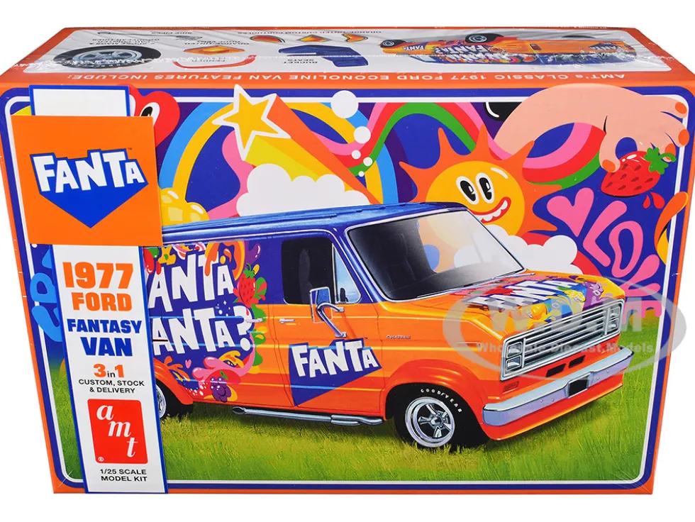 Skill 2 Model Kit 1977 Ford Custom Van "Fanta" 1/25 Scale Model by AMT