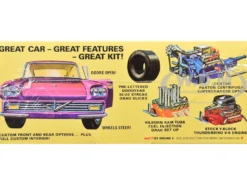 Skill 2 Model Kit 1957 Ford Fairlane Hardtop 3-in-1 Kit 1/25 Scale Model by AMT