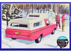 Skill 2 Model Kit 1963 Ford F 100 Camper Pickup Truck 3 in 1 Kit 1/25 Scale Model AMT AMT1412
