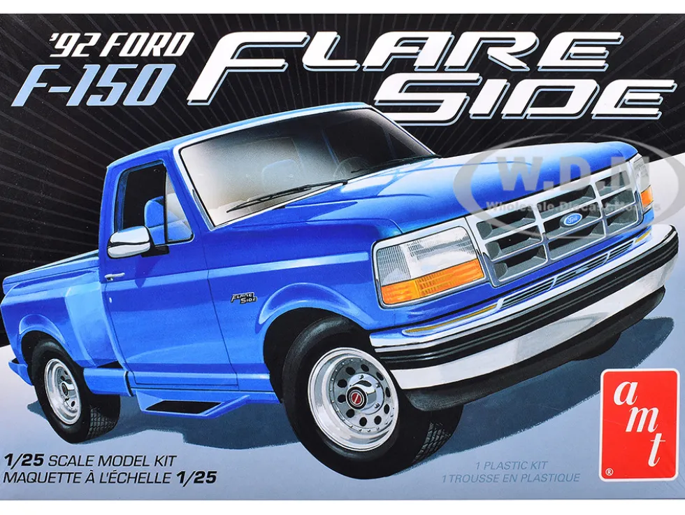 Skill 2 Model Kit 1992 Ford F-150 Flare Side Pickup Truck 1/25 Scale Model by AMT