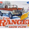 Skill 3 Model Kit 1972 Ford F-250 Ranger XLT Pickup Truck with Snow Plow 1/25 Scale Model by Moebius