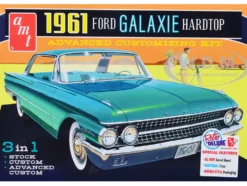 Skill 2 Model Kit 1961 Ford Galaxie Hardtop 3 in 1 Kit 1/25 Scale Model AMT AMT1430