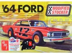 Skill 2 Model Kit 1964 Ford Galaxie Modified Stocker 1/25 Scale Model AMT AMT1383