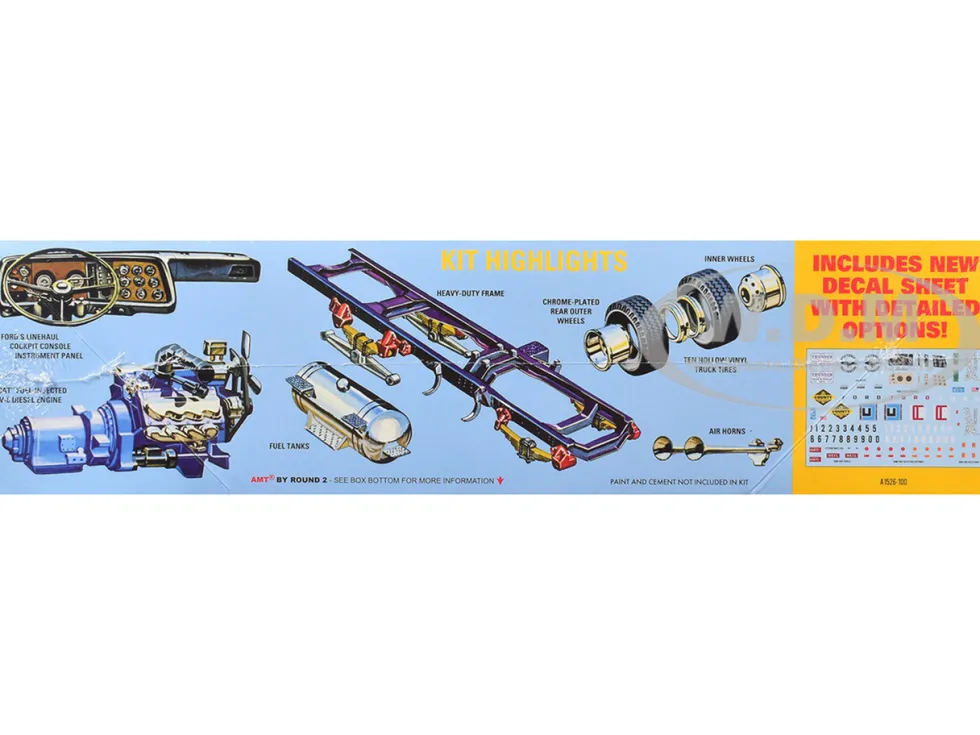 Skill 3 Model Kit Ford LNT-8000 Louisville Line Dump Truck 1/25 Scale Model by AMT