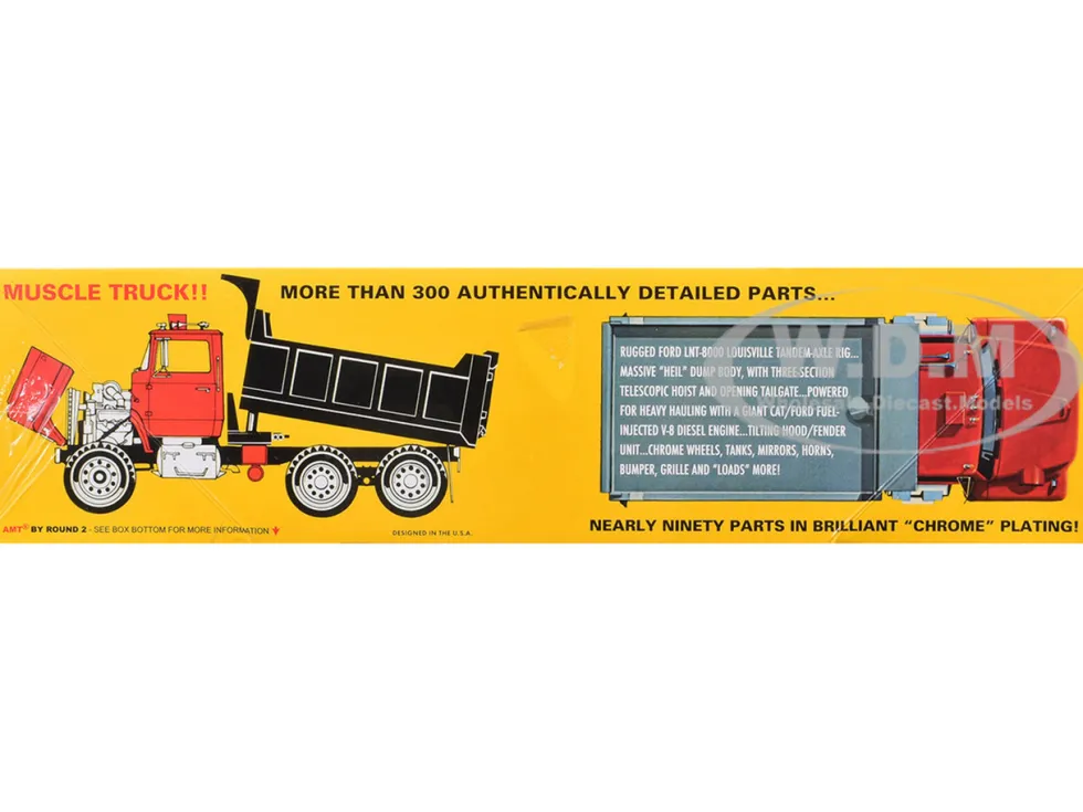 Skill 3 Model Kit Ford LNT-8000 Louisville Line Dump Truck 1/25 Scale Model by AMT