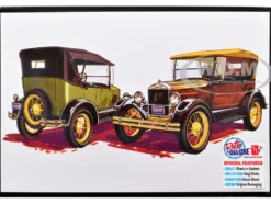 Skill 2 Model Kit 1927 Ford Model T Touring 2 in 1 Kit 1/25 Scale Model by AMT
