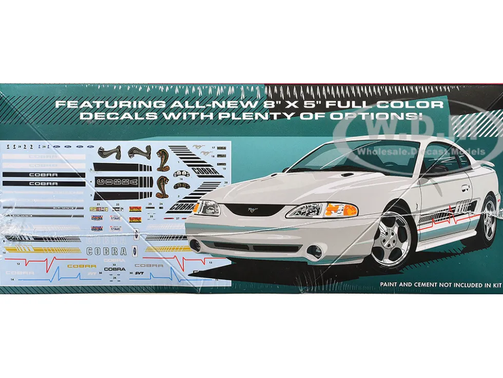 Skill 2 Model Kit 1997 Ford Mustang Cobra 1/25 Scale Model by AMT