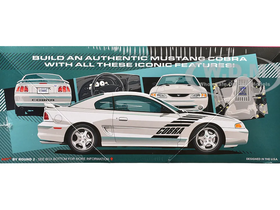 Skill 2 Model Kit 1997 Ford Mustang Cobra 1/25 Scale Model by AMT