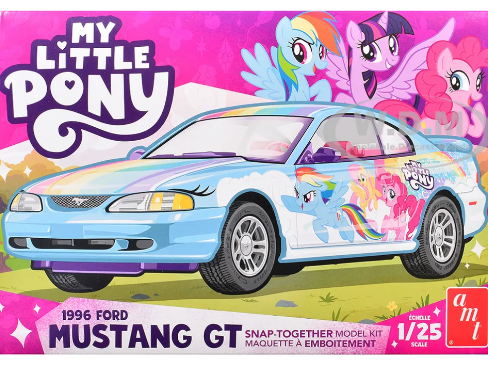 Skill 2 Model Kit 1996 Ford Mustang GT "My Little Pony" 1/25 Scale Model by AMT
