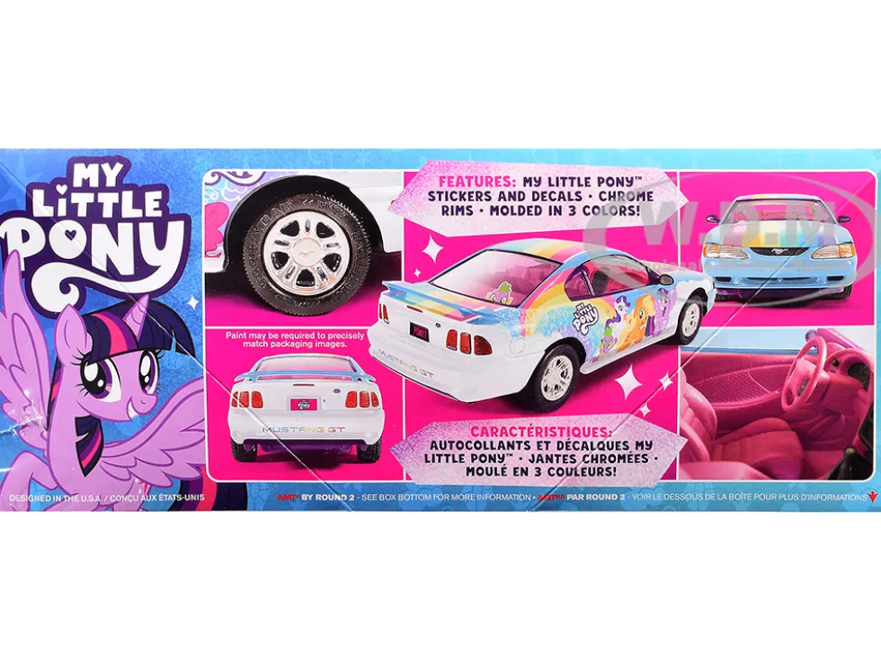 Skill 2 Model Kit 1996 Ford Mustang GT "My Little Pony" 1/25 Scale Model by AMT