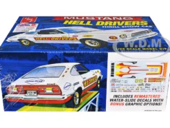 Skill 2 Model Kit 1977 Ford Mustang "Hell Drivers" Thrill Show Car 1/25 Scale Model by AMT
