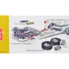 Skill 2 Model Kit 1963 Ford Mustang II Concept Car 1/25 Scale Model AMT AMT1369