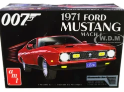 Skill 2 Model Kit 1971 Ford Mustang Mach 1 James Bond 007 Diamonds are Forever 1971 Movie 1/25 Scale Model AMT AMT1187 M