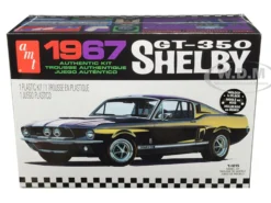 Skill 2 Model Kit 1967 Ford Mustang Shelby GT350 Black 1/25 Scale Model AMT AMT834 M