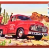 Skill 2 Model Kit 1953 Ford Pickup Truck "Baja Patrol" 1/25 Scale Model by AMT