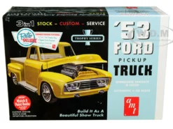Skill 2 Model Kit 1953 Ford Pickup Truck Trophy Series 3 in 1 Kit 1/25 Scale Model AMT AMT882