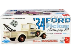 Skill 2 Model Kit 1934 Ford Pickup Truck 3 in 1 Kit Trophy Series 1/25 Scale Model AMT AMT1120